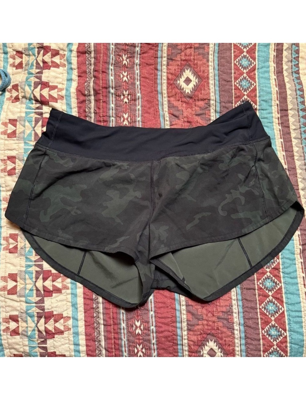 Lululemon Camo Speed Up Shorts